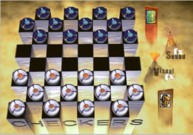 checkers game board